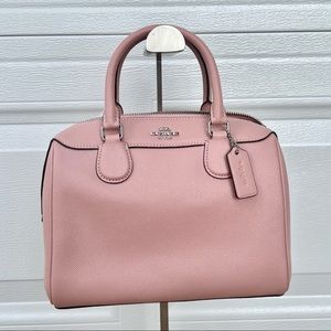 NWT COACH MINI BENNETT SATCHEL (F32202) PETAL pink crossbody handbag